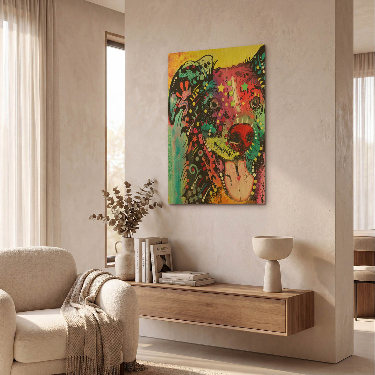 'Dak 1' By Dean Russo Gold Metal Wall Art