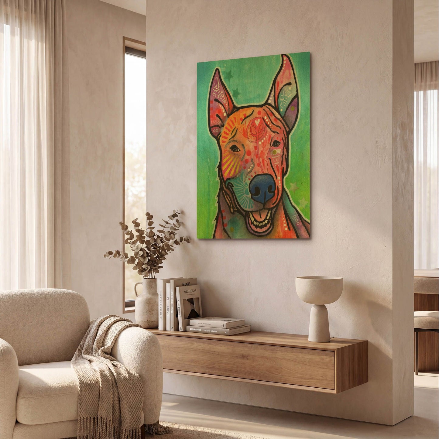 'Boo' By Dean Russo Gold Metal Wall Art