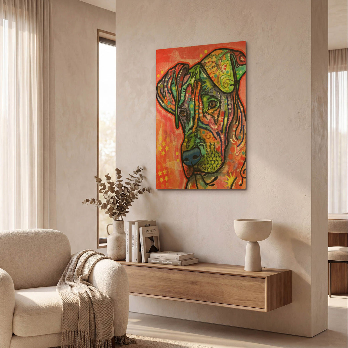 'Zen' By Dean Russo Gold Metal Wall Art