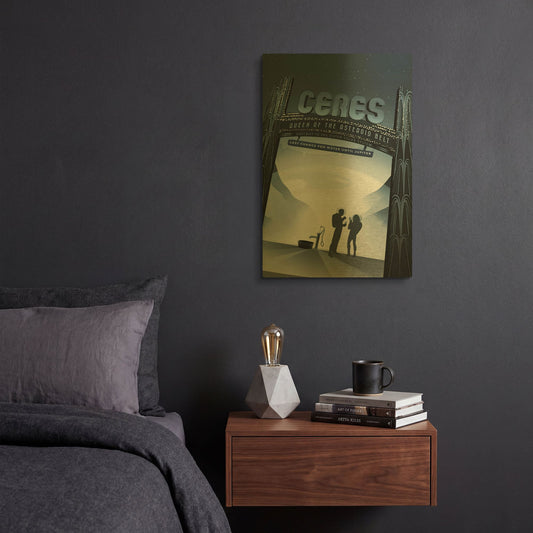 'Ceres' By NASA Posters Gold Metal Wall Art