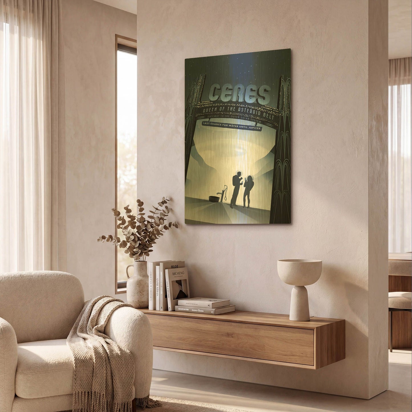 'Ceres' By NASA Posters Gold Metal Wall Art