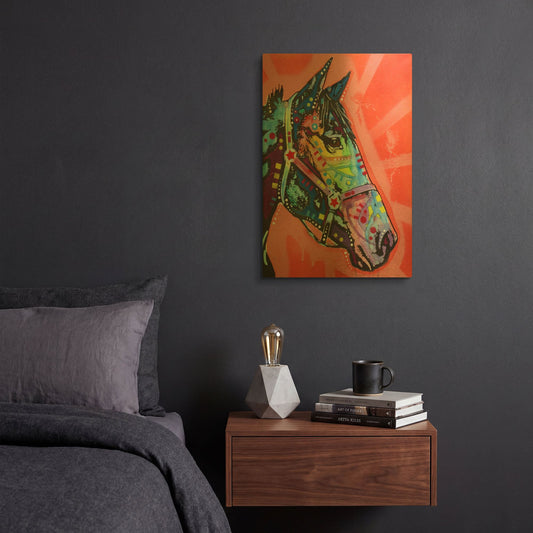 'Wc Horse 3' By Dean Russo Gold Metal Wall Art