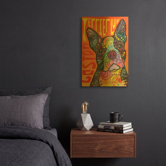 'Boston Luv' By Dean Russo Gold Metal Wall Art