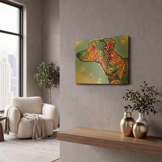'Enzo' By Dean Russo Gold Metal Wall Art