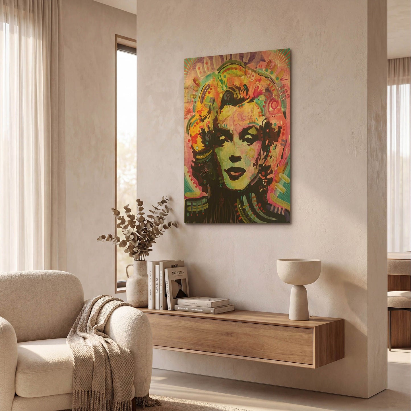 'Marilyn 1' By Dean Russo Gold Metal Wall Art