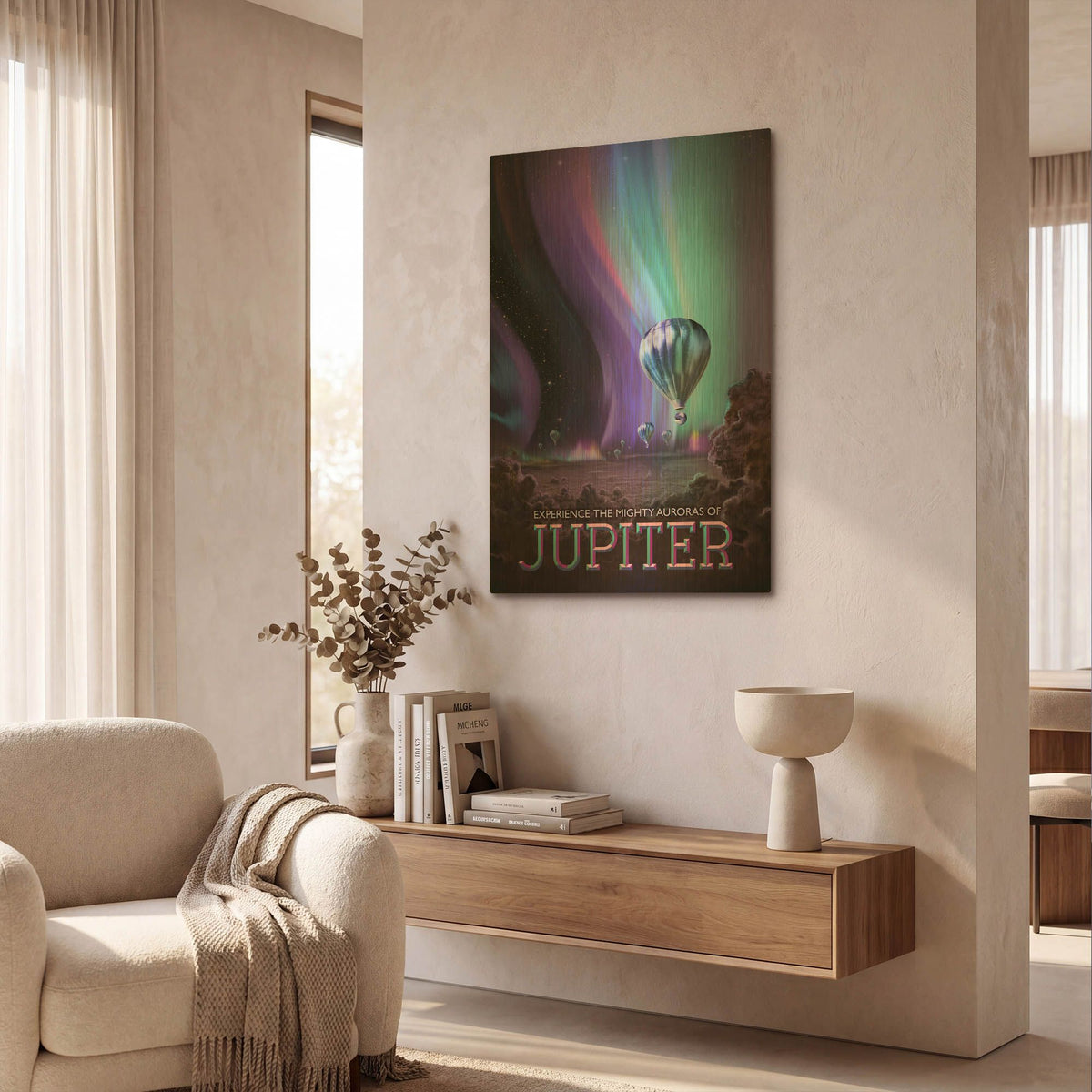 'Jupiter' By NASA Posters Gold Metal Wall Art