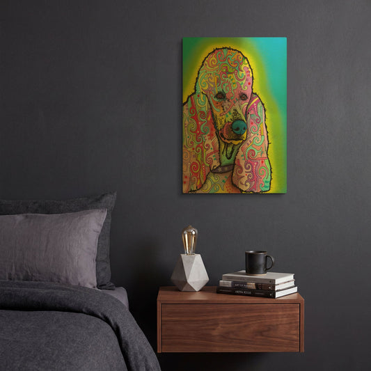 'Poodle' By Dean Russo Gold Metal Wall Art