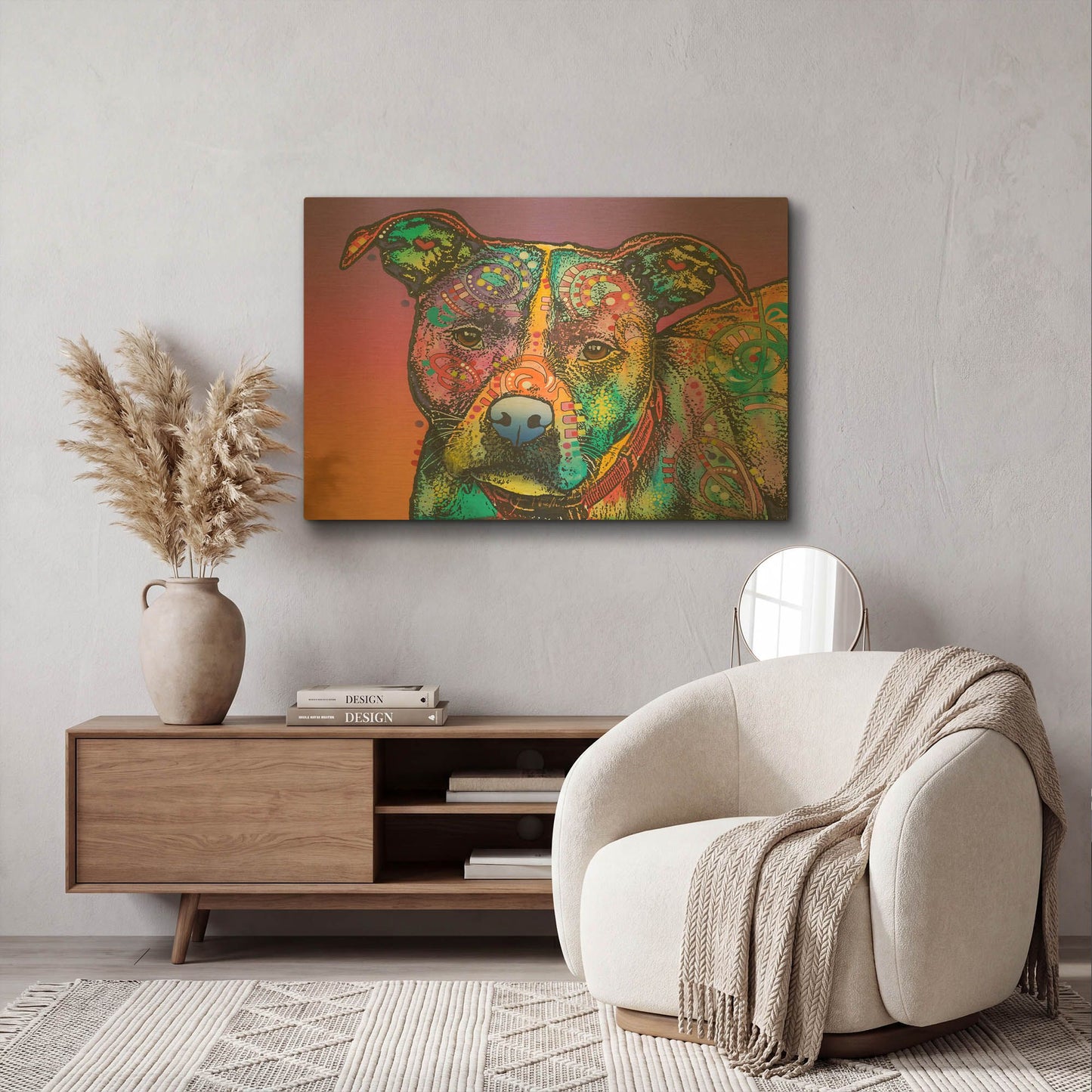 'Lulu' By Dean Russo Gold Metal Wall Art