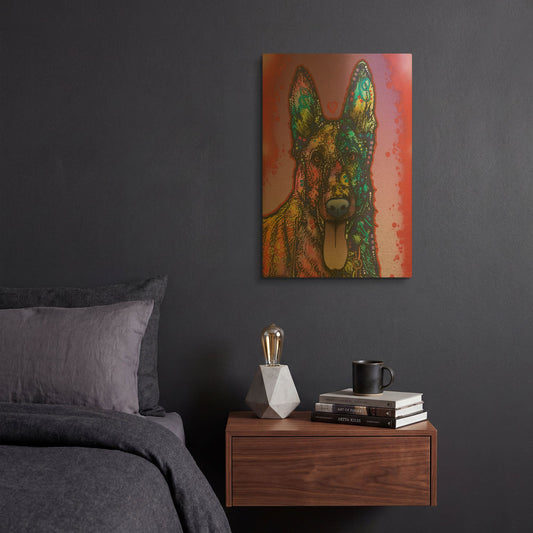 'Ninja' By Dean Russo Gold Metal Wall Art