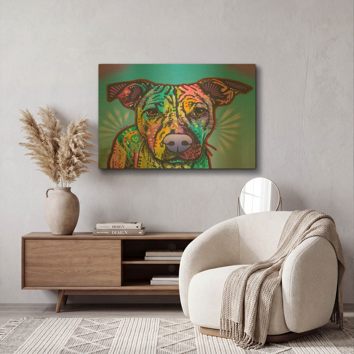 'Roo' By Dean Russo Gold Metal Wall Art