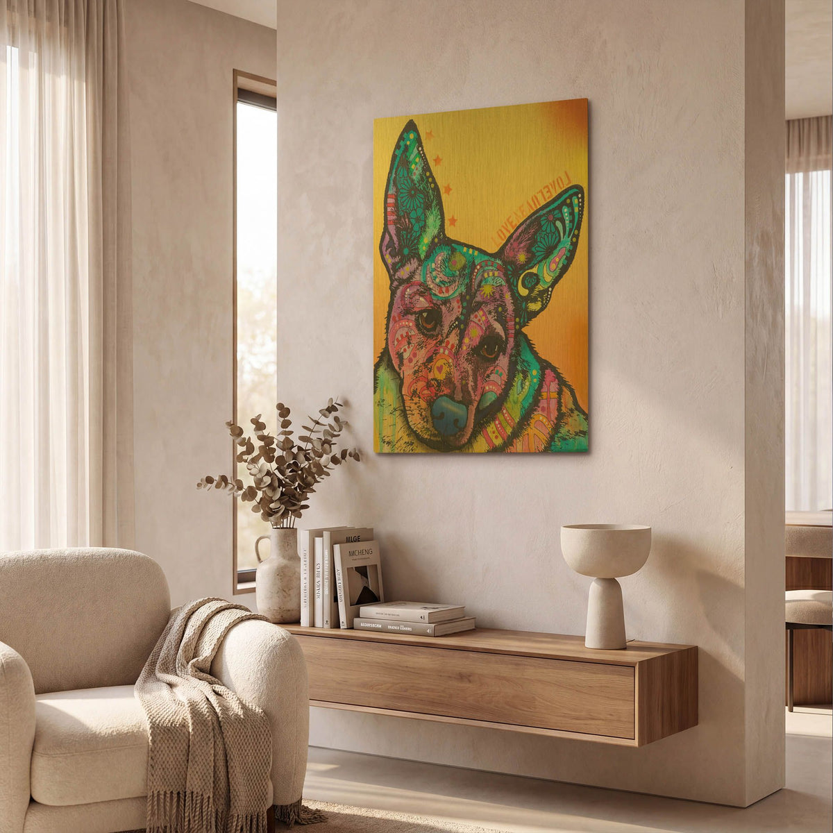 'Tink' By Dean Russo Gold Metal Wall Art