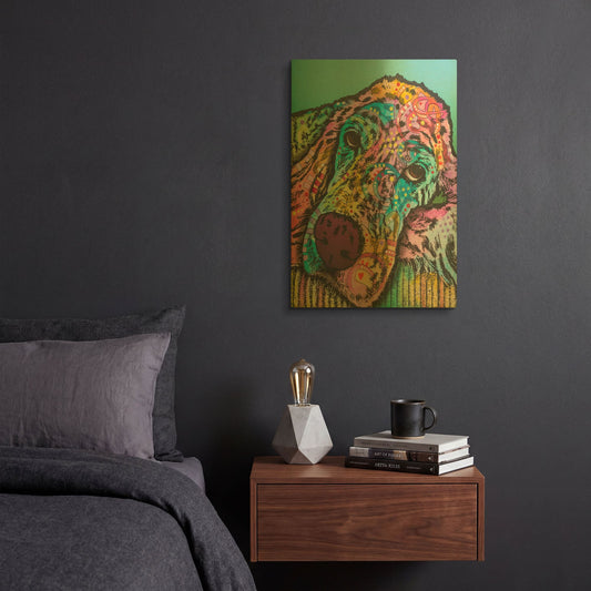 'Sadie 005' By Dean Russo Gold Metal Wall Art