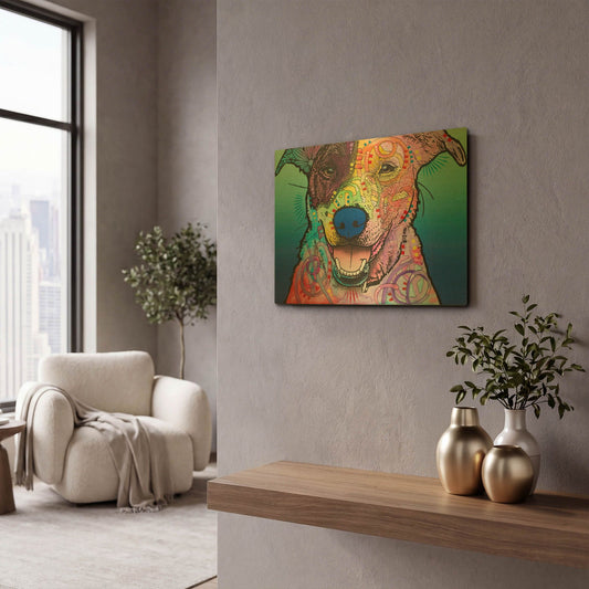 'Matilda Custom 003' By Dean Russo Gold Metal Wall Art