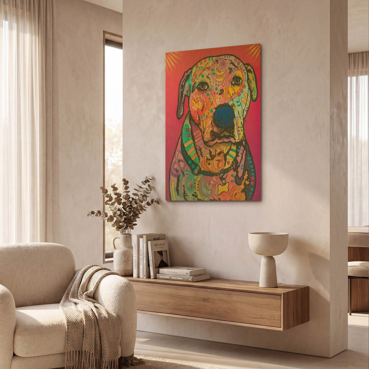 'Chancey' By Dean Russo Gold Metal Wall Art