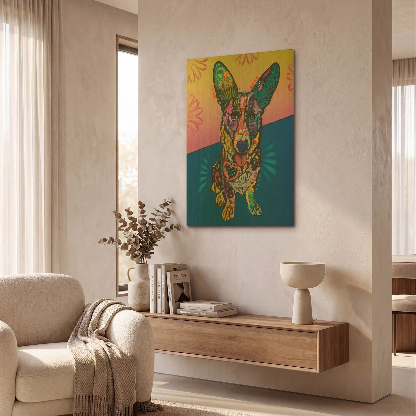 'Gracie' By Dean Russo Gold Metal Wall Art