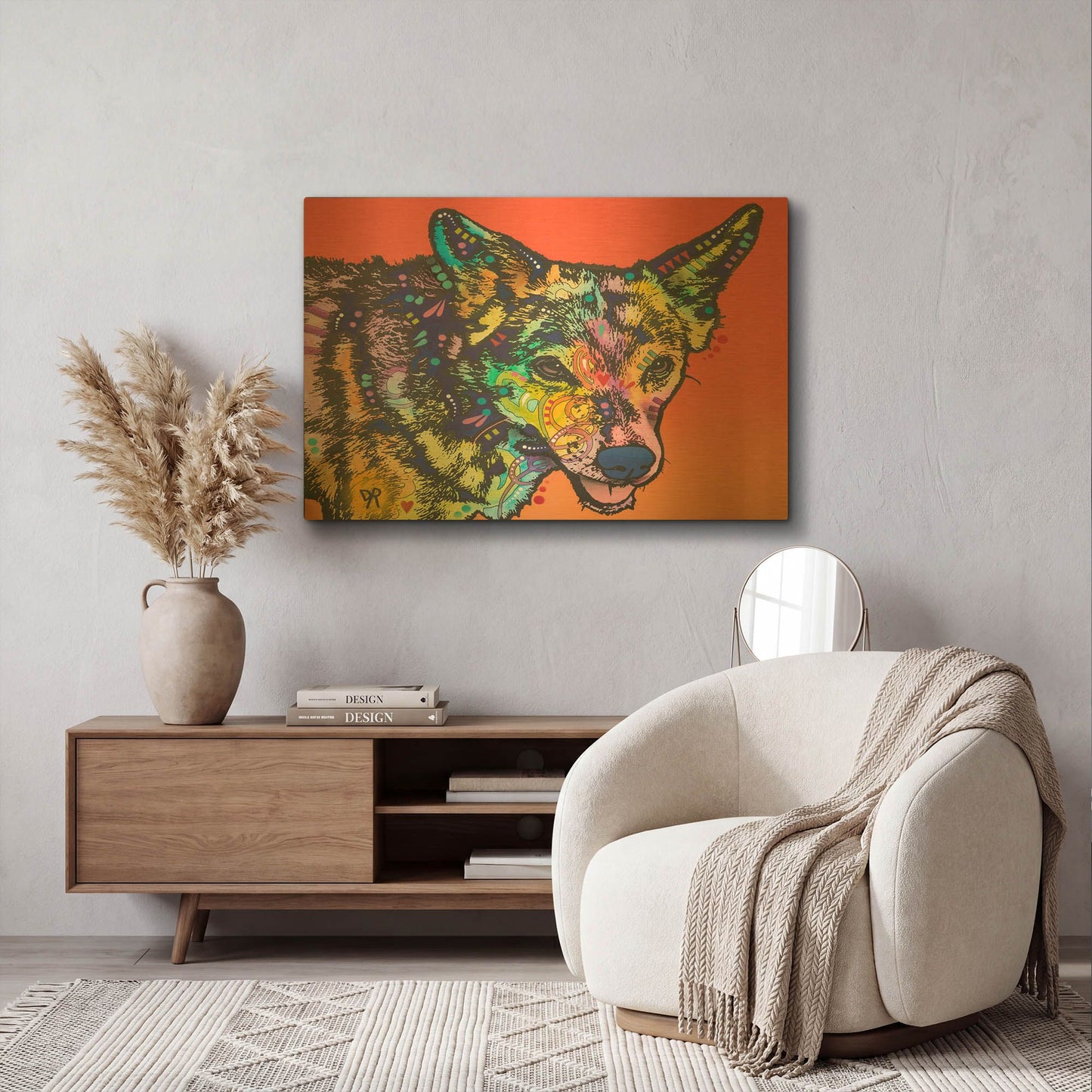 'Max' By Dean Russo Gold Metal Wall Art