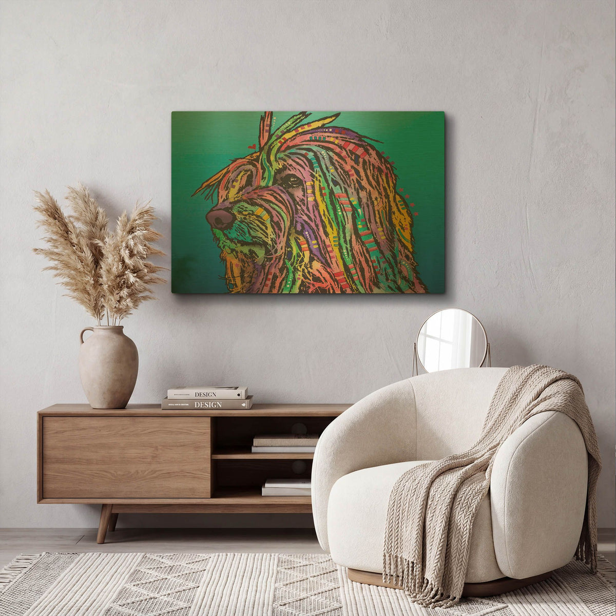 'Scarlett' By Dean Russo Gold Metal Wall Art