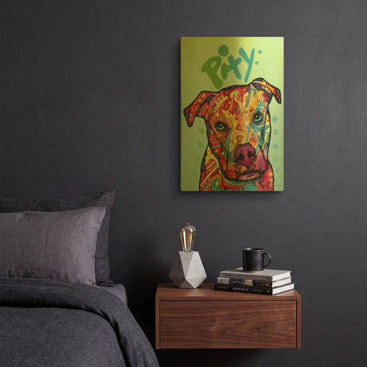 'Pity' By Dean Russo Gold Metal Wall Art
