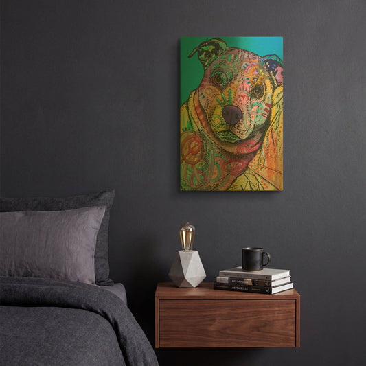 'Joe Willie 28' By Dean Russo Gold Metal Wall Art