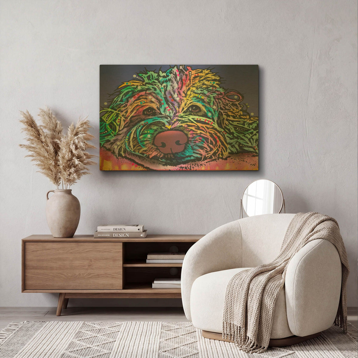 'La Lou 6' By Dean Russo Gold Metal Wall Art