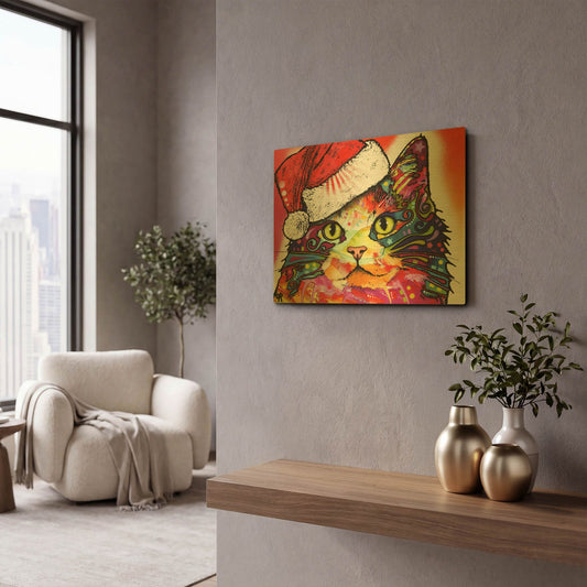 'Ragamuffin Christmas Edition' By Dean Russo Gold Metal Wall Art