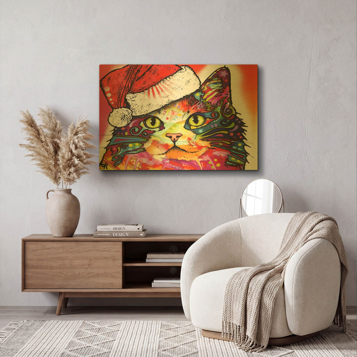 'Ragamuffin Christmas Edition' By Dean Russo Gold Metal Wall Art