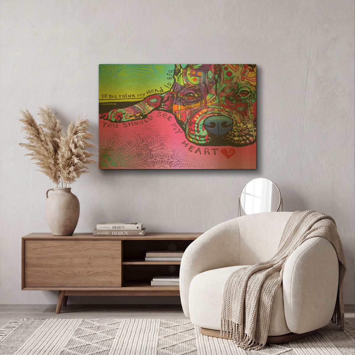 'You Should See My Heart' By Dean Russo Gold Metal Wall Art