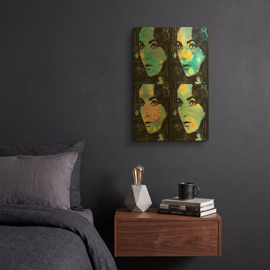 'Elizabeths Ring' By Dean Russo Gold Metal Wall Art