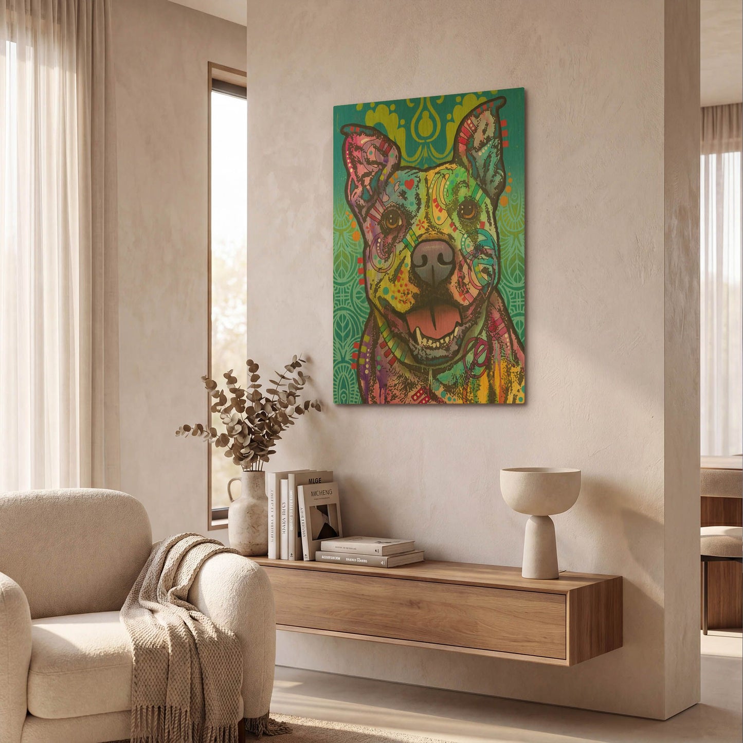'Butters' By Dean Russo Gold Metal Wall Art
