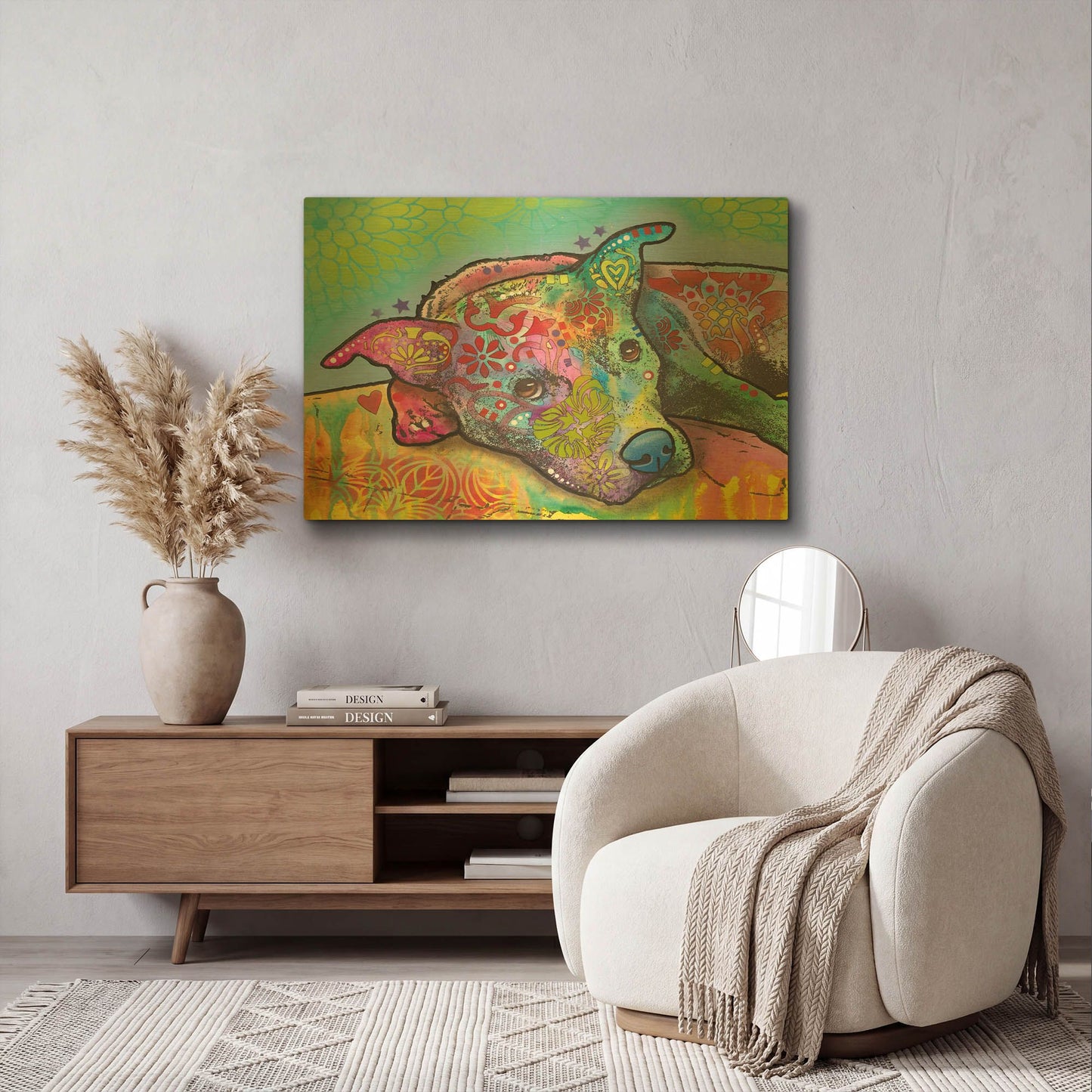 'Riley' By Dean Russo Gold Metal Wall Art