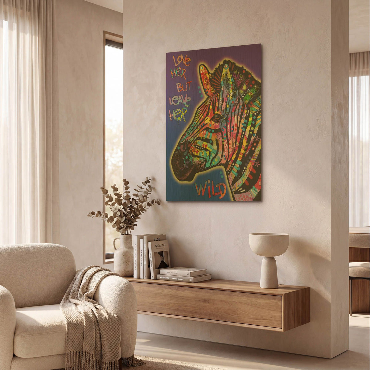 'Leave Her Wild' By Dean Russo Gold Metal Wall Art