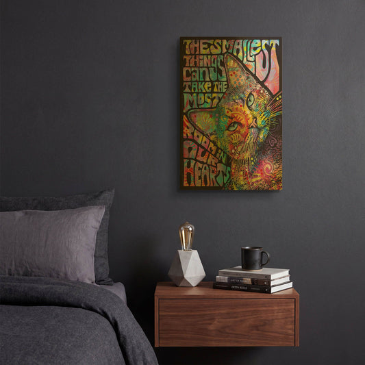 'The Smallest Things' By Dean Russo Gold Metal Wall Art
