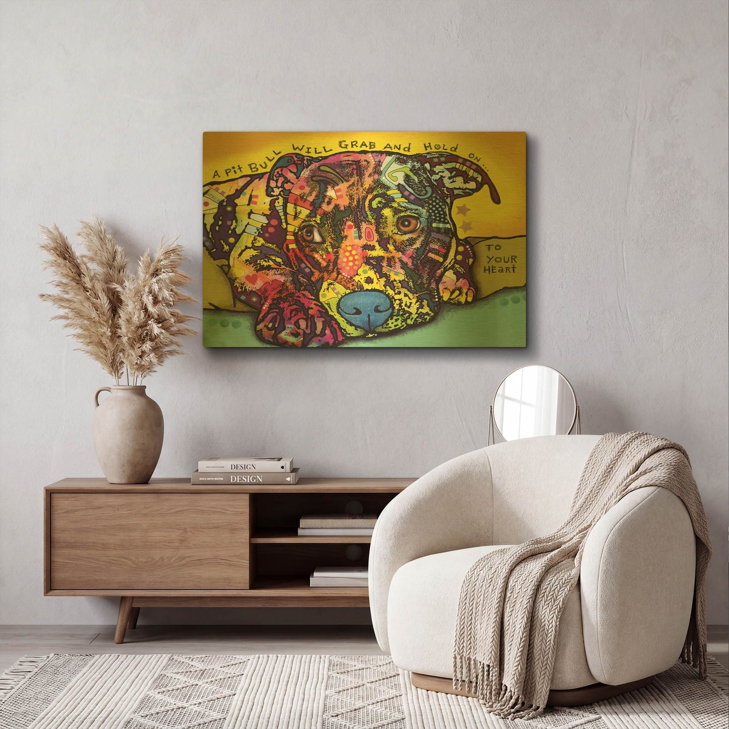 'Hold Your Heart' By Dean Russo Gold Metal Wall Art