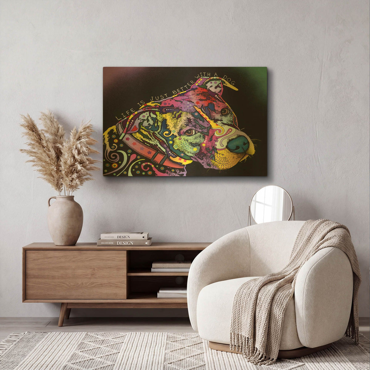 'Life Is Just Better' By Dean Russo Gold Metal Wall Art