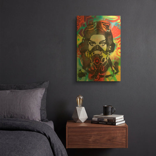 'Flygirl' By Dean Russo Gold Metal Wall Art