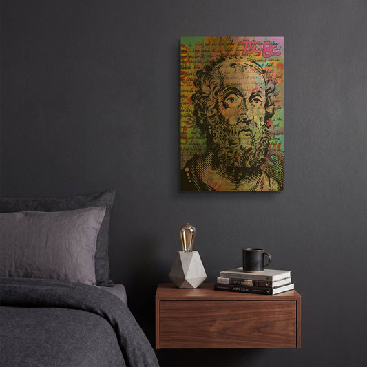 'Homer' By Dean Russo Gold Metal Wall Art