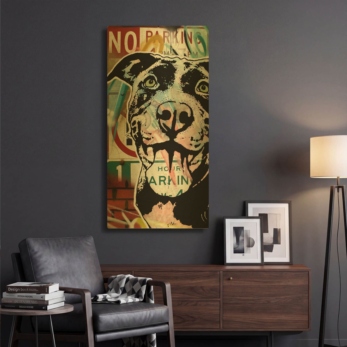 'Ms Understood No Parking' By Dean Russo Gold Metal Wall Art