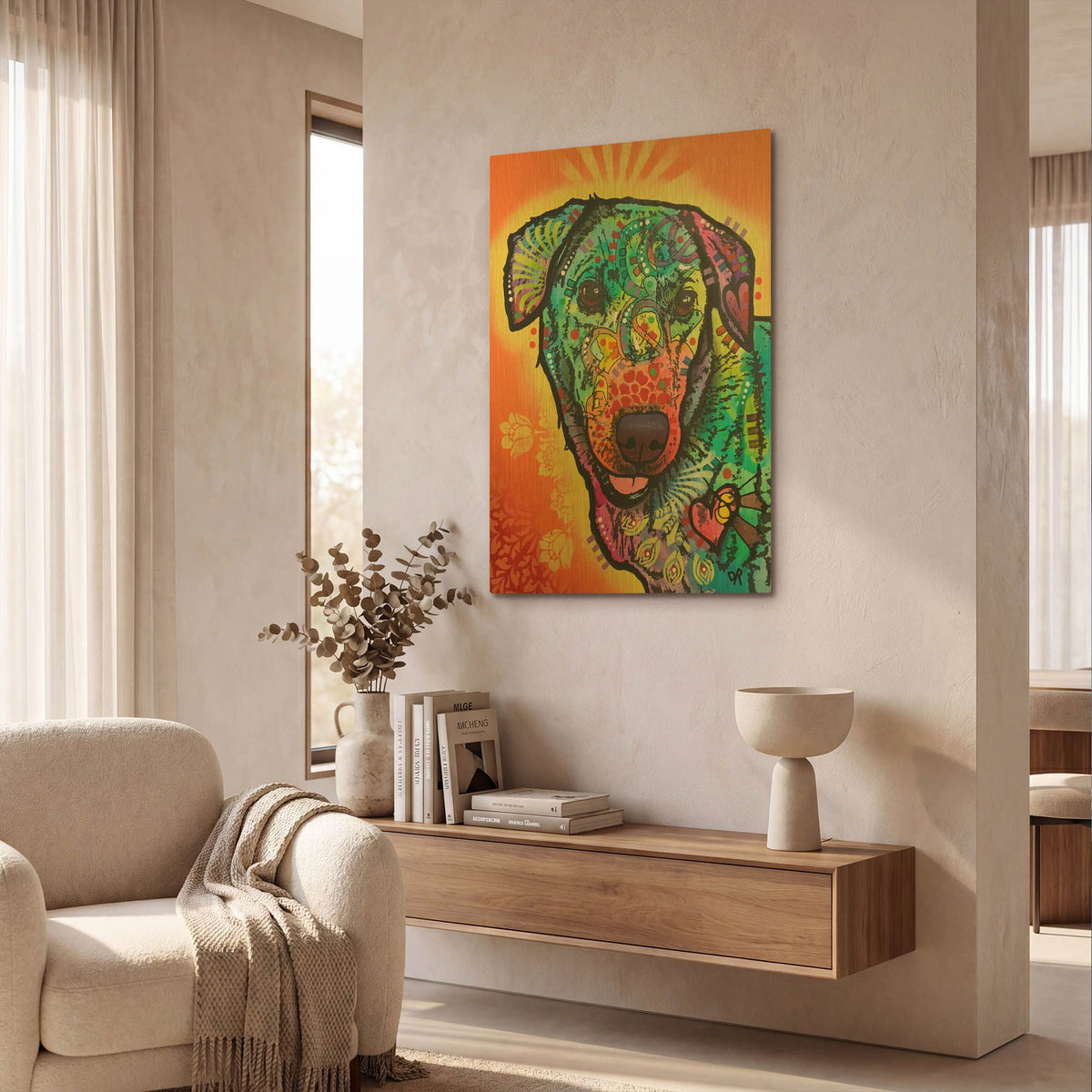 'Rusty' By Dean Russo Gold Metal Wall Art