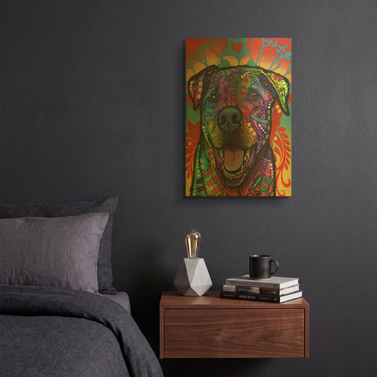 'Patrick' By Dean Russo Gold Metal Wall Art