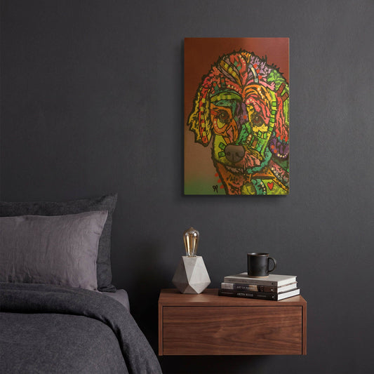 'Riley 2' By Dean Russo Gold Metal Wall Art