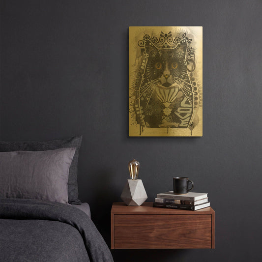 'TY' By Dean Russo Gold Metal Wall Art