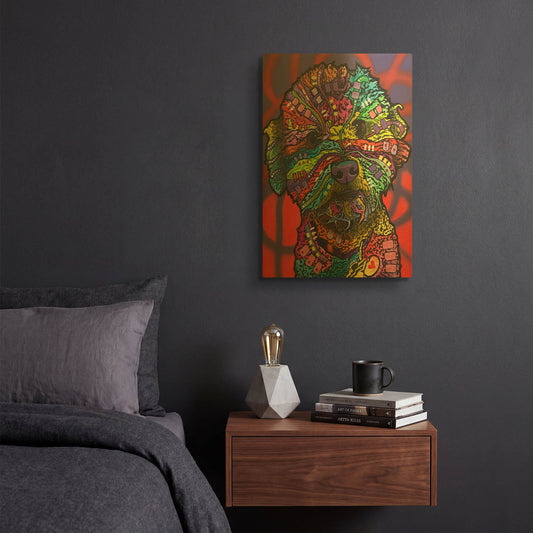 'Wrigley' By Dean Russo Gold Metal Wall Art