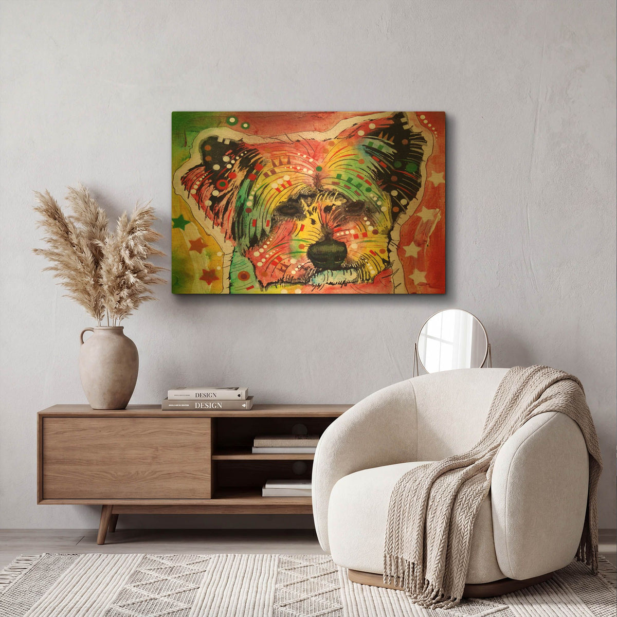 'Earthy York' By Dean Russo Gold Metal Wall Art