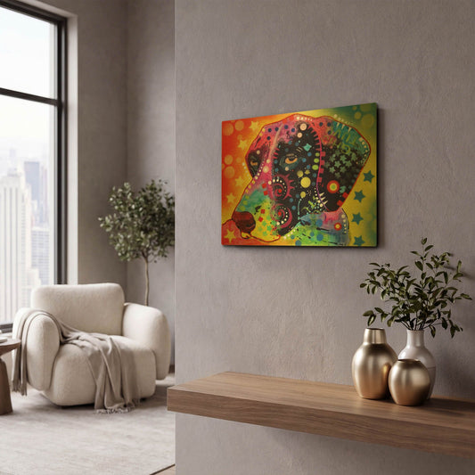 'GSP2' By Dean Russo Gold Metal Wall Art