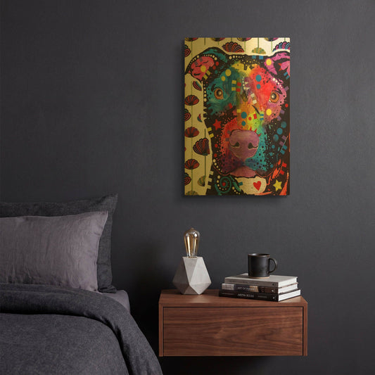 'Mortar' By Dean Russo Gold Metal Wall Art