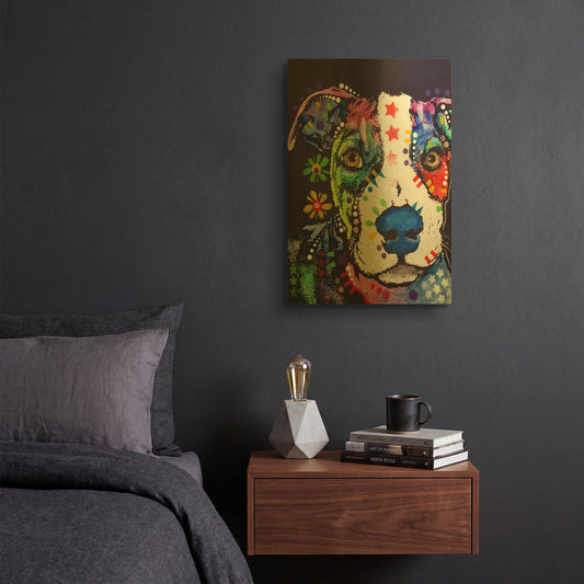 'Pit 2' By Dean Russo Gold Metal Wall Art