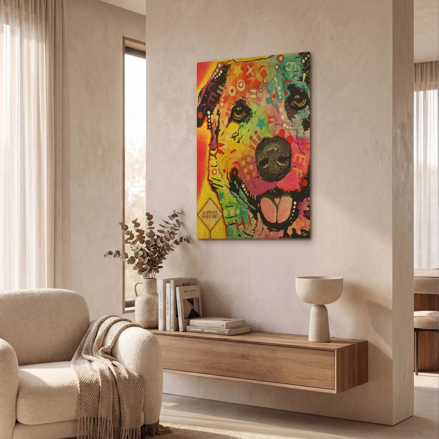 'Sheprador' By Dean Russo Gold Metal Wall Art