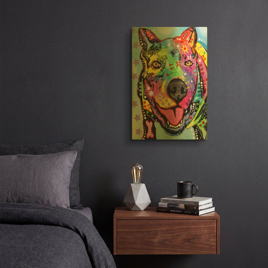 'Smokey 2' By Dean Russo Gold Metal Wall Art