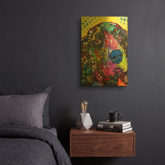 'Springer' By Dean Russo Gold Metal Wall Art