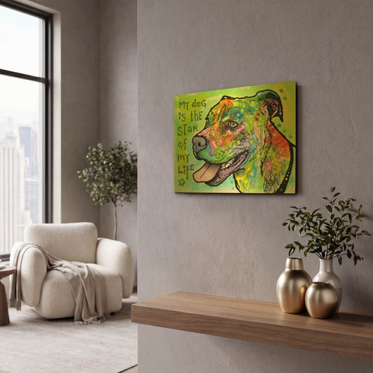 'The Star of My Life' By Dean Russo Gold Metal Wall Art